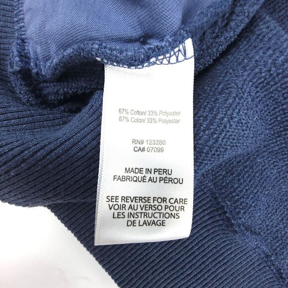 TRAVIS MATHEW Henley Pullover Rib Fleece Golf Sweatshirt Navy Large Quiet Luxury - Picture 9 of 9